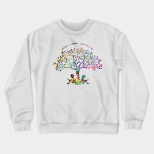 Reading is dreaming with open eyes Crewneck Sweatshirt